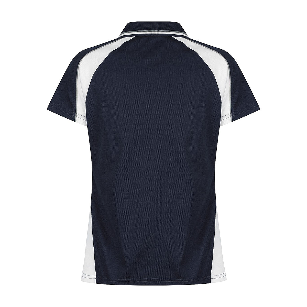 Aussie Pacific Panorama Womens Polo 2309 in Navy/White/Ashe, back view