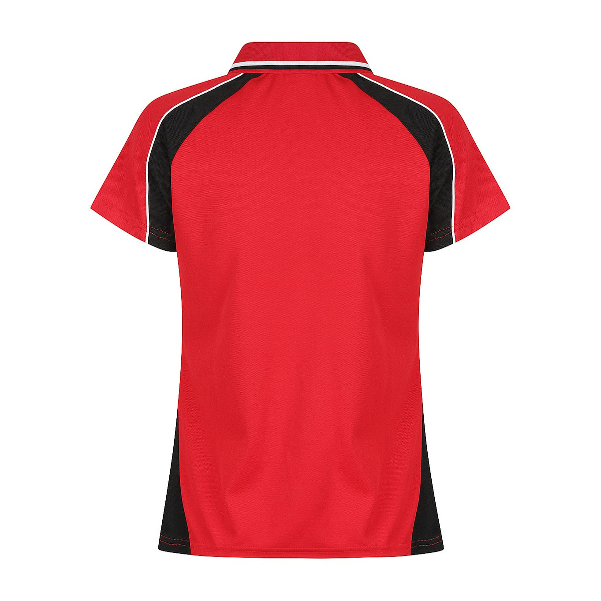 Aussie Pacific Panorama Womens Polo 2309 in Red/Black/White, back view