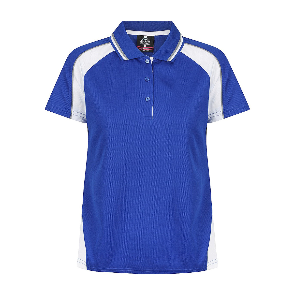 Aussie Pacific Panorama Womens Polo 2309 in Royal/White/Ashe