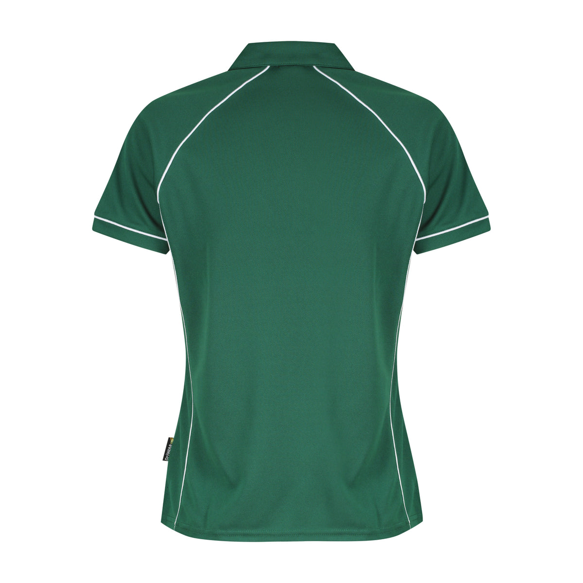 Aussie Pacific Endeavour Womens Polo 2310 in Bottle/White, back view