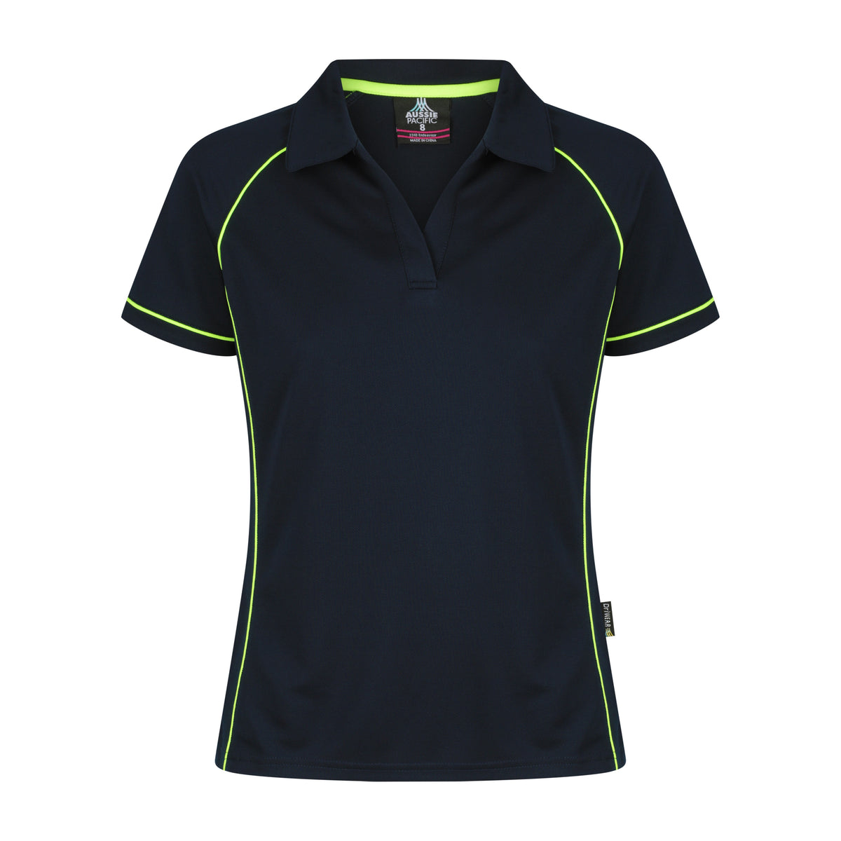 Aussie Pacific Endeavour Womens Polo 2310 in Navy/Green
