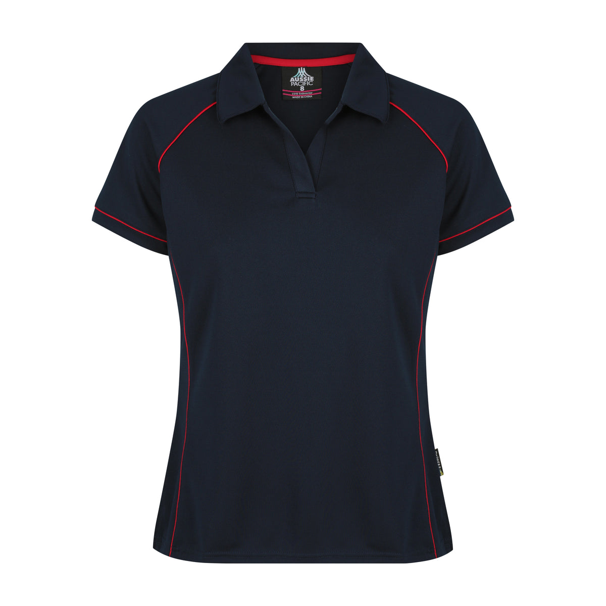 Aussie Pacific Endeavour Womens Polo 2310 in Navy/Red