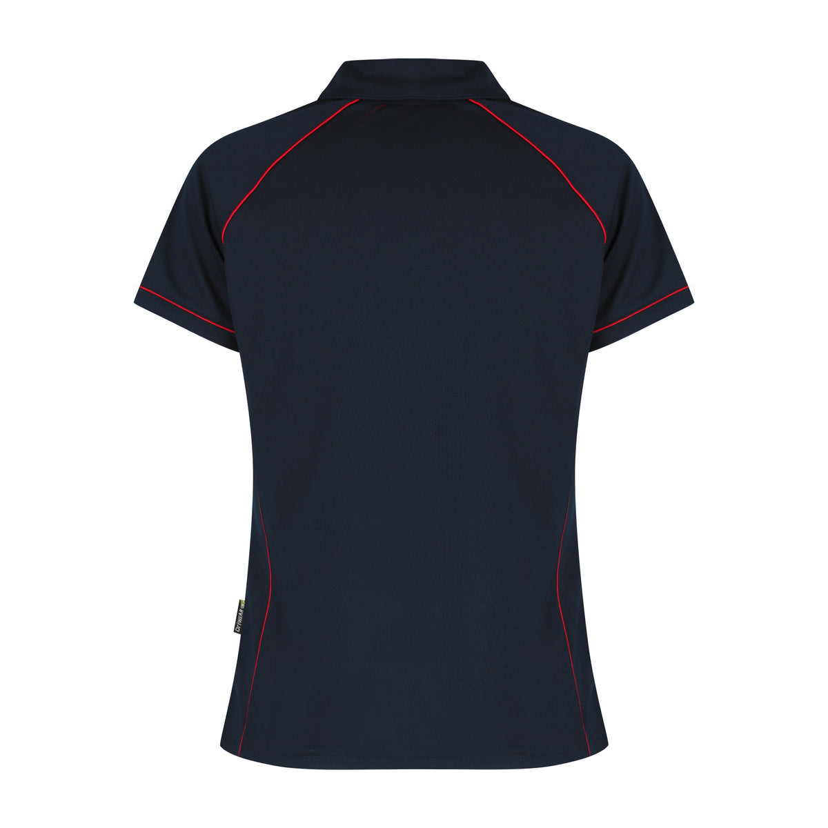 Aussie Pacific Endeavour Womens Polo 2310 in Navy/Red, back view