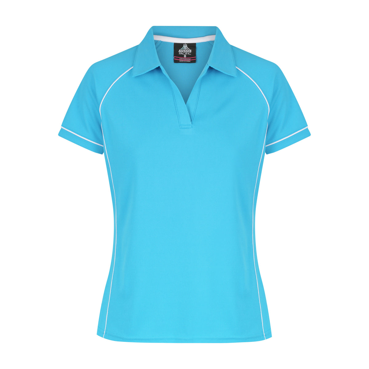 Aussie Pacific Endeavour Womens Polo 2310 in Pacific Blue/White