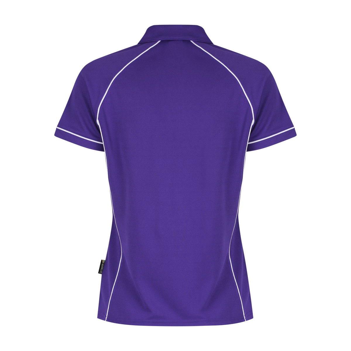 Aussie Pacific Endeavour Womens Polo 2310 in Purple/White, back view