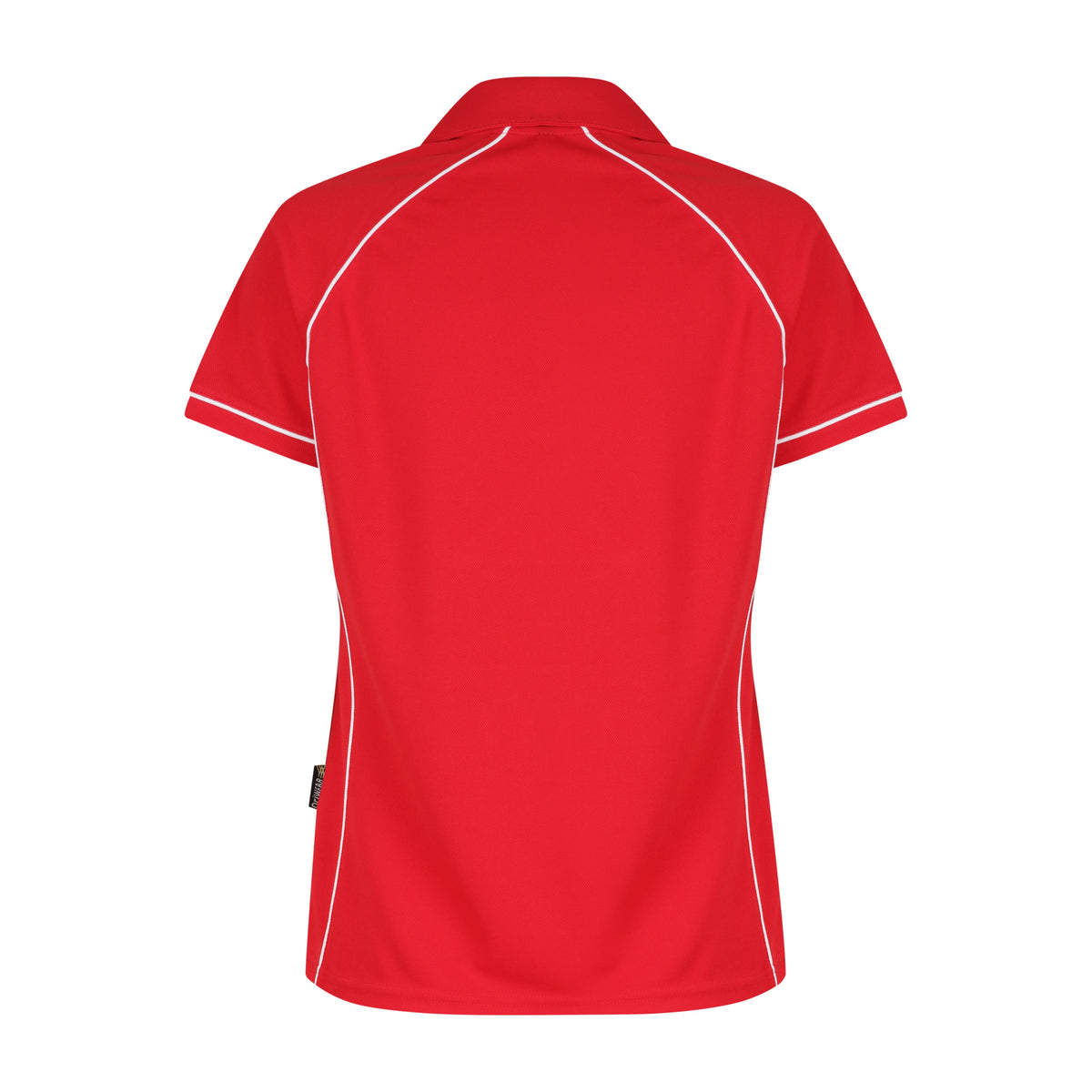 Aussie Pacific Endeavour Womens Polo 2310 in Red/White, back view
