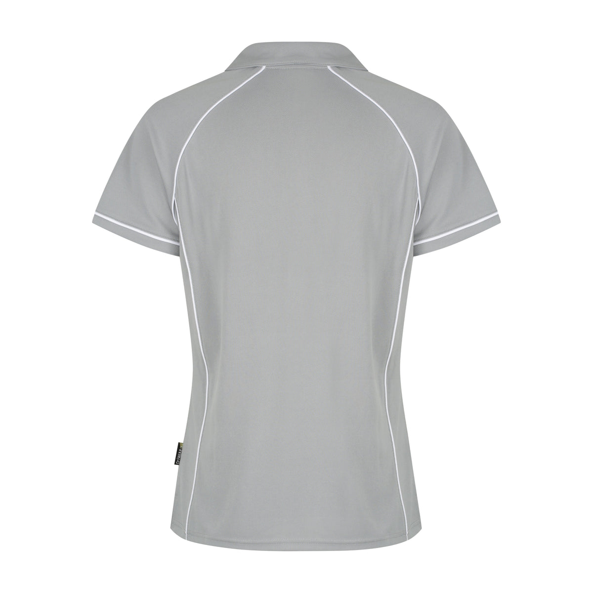 Aussie Pacific Endeavour Womens Polo 2310 in Silver/White, back view
