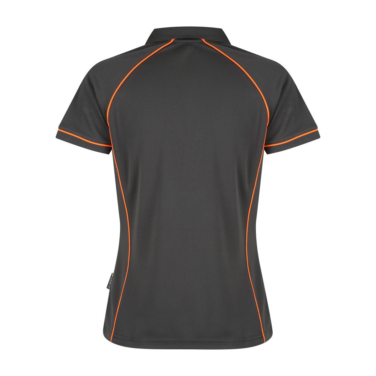 Aussie Pacific Endeavour Womens Polo 2310 in Slate/Orange, back view