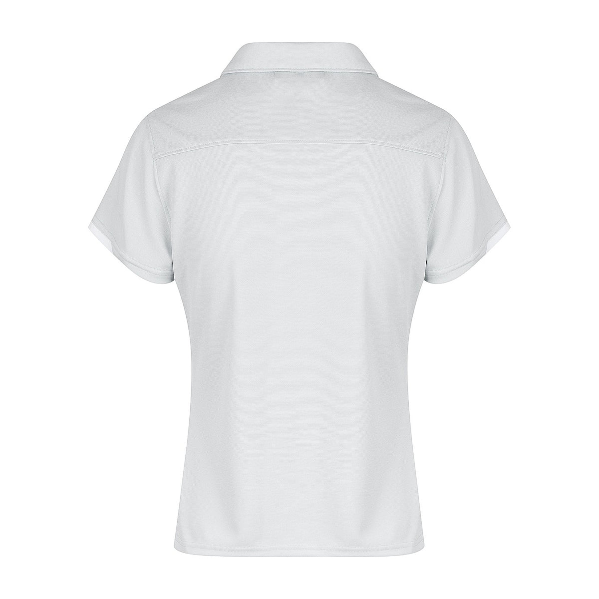 Aussie Pacific Morris Womens Polo 2317 in Light Grey/White, back view