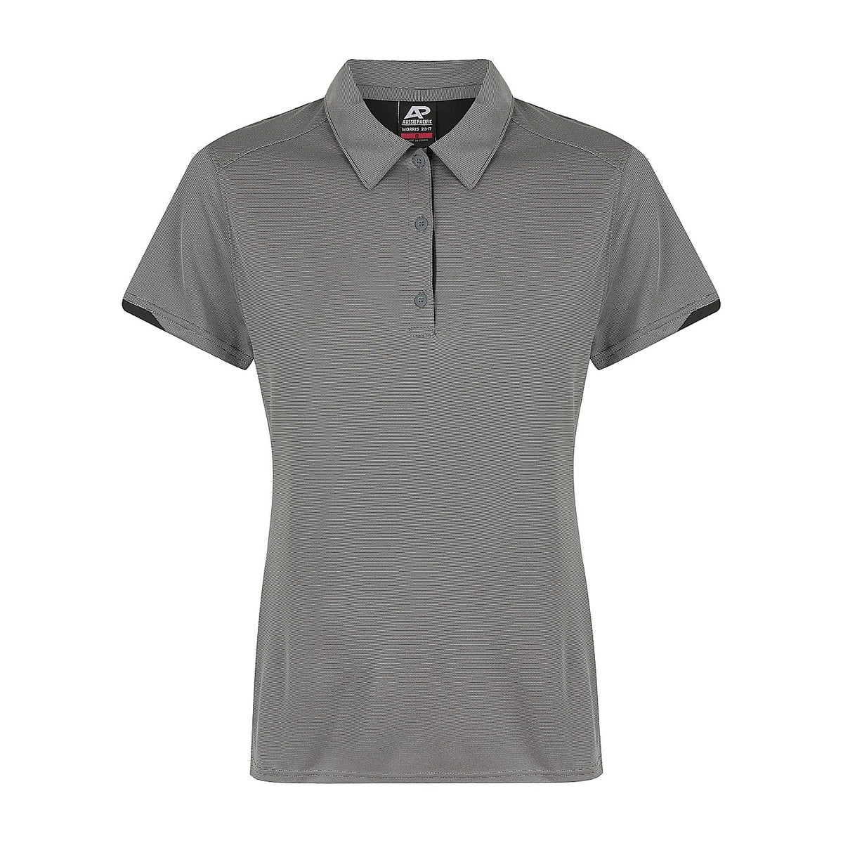 Aussie Pacific Morris Womens Polo 2317 in Slate/Black