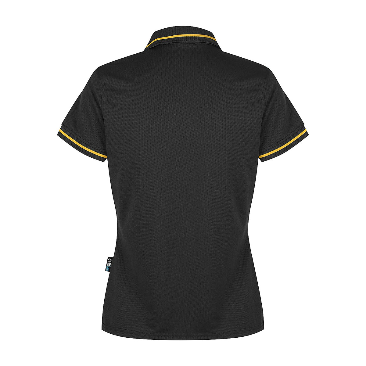Aussie Pacific Cottesloe Womens Polo 2319 in Black/Gold, back view