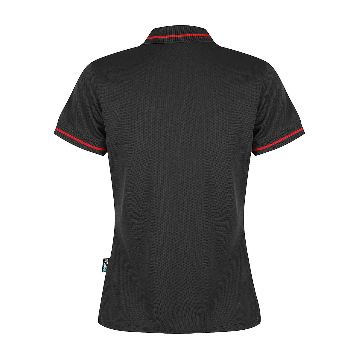 Aussie Pacific Cottesloe Womens Polo 2319 in Black/Red, back view
