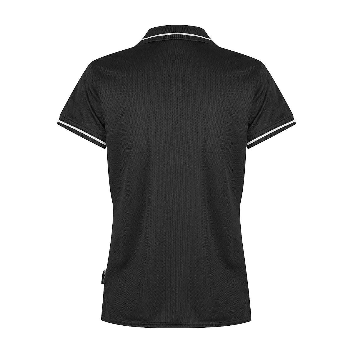 Aussie Pacific Cottesloe Womens Polo 2319 in Black/White, back view