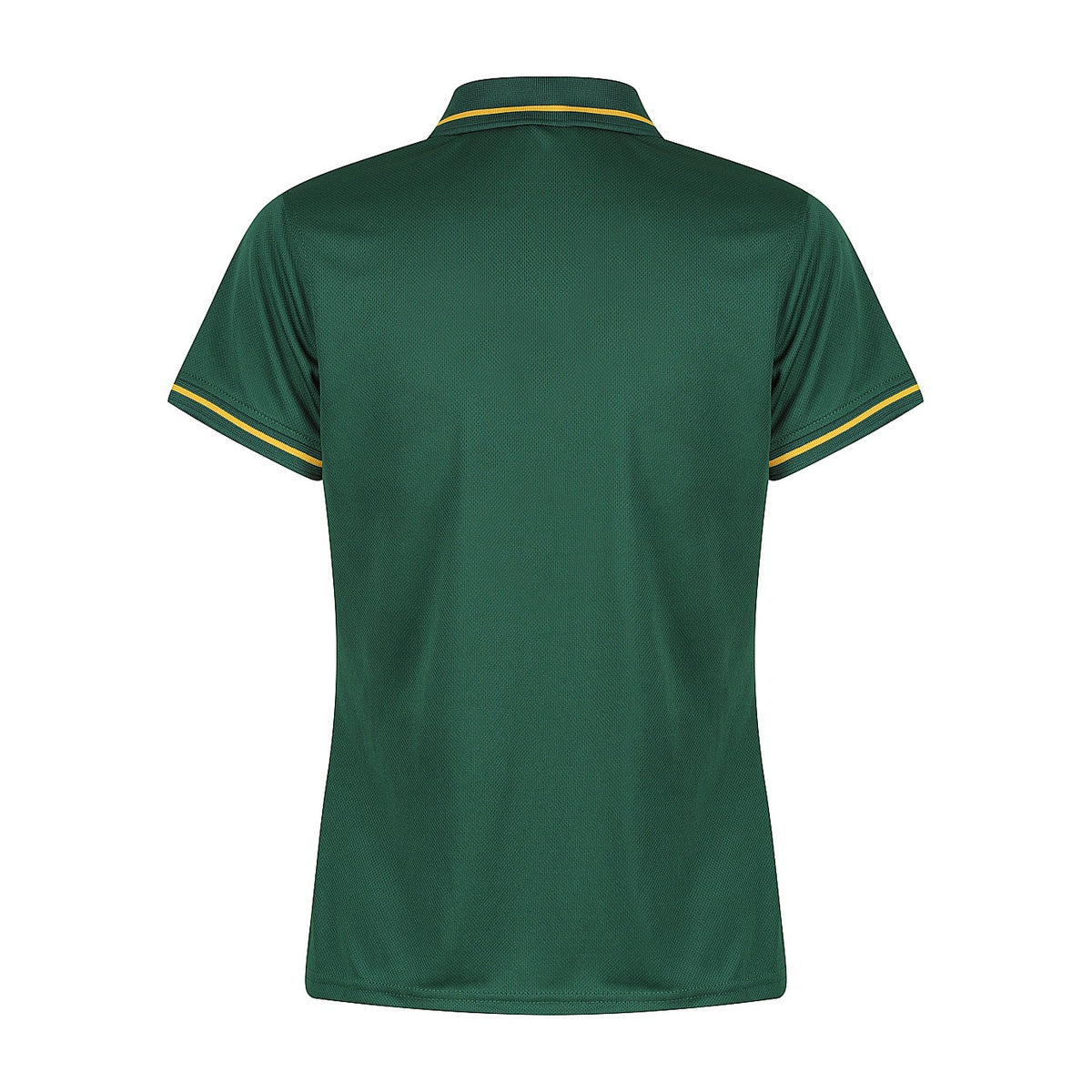 Aussie Pacific Cottesloe Womens Polo 2319 in Bottle/Gold, back view