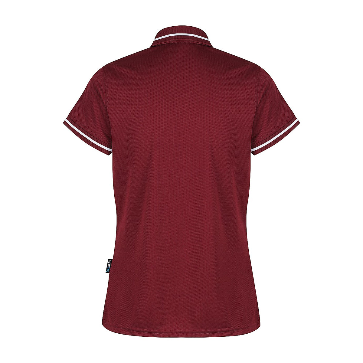 Aussie Pacific Cottesloe Womens Polo 2319 in Maroon/White, back view