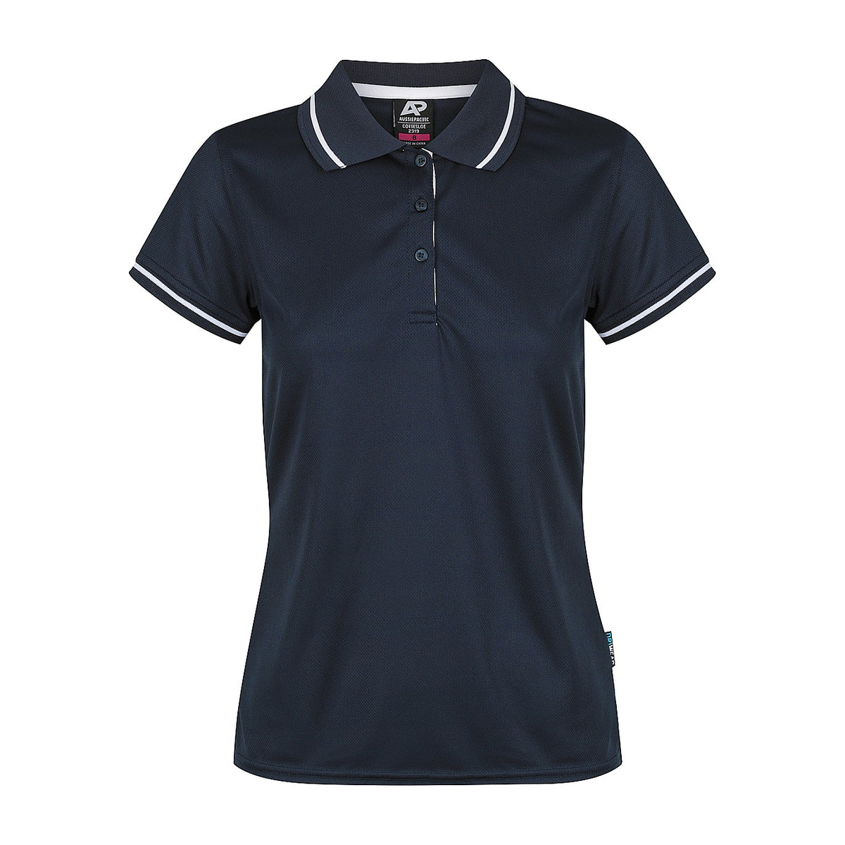 Aussie Pacific Cottesloe Womens Polo 2319 in Navy/White