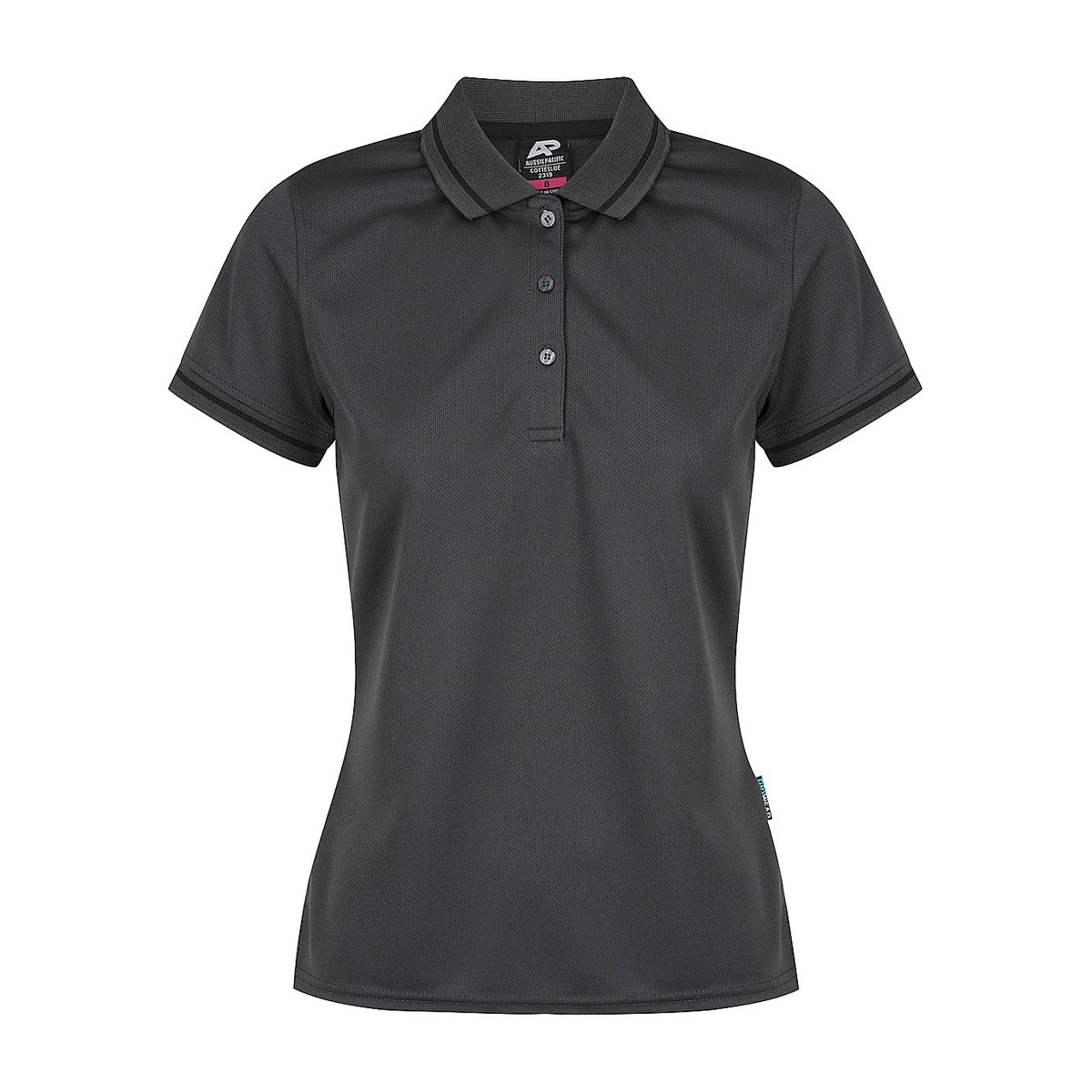 Aussie Pacific Cottesloe Womens Polo 2319 in Slate/Black