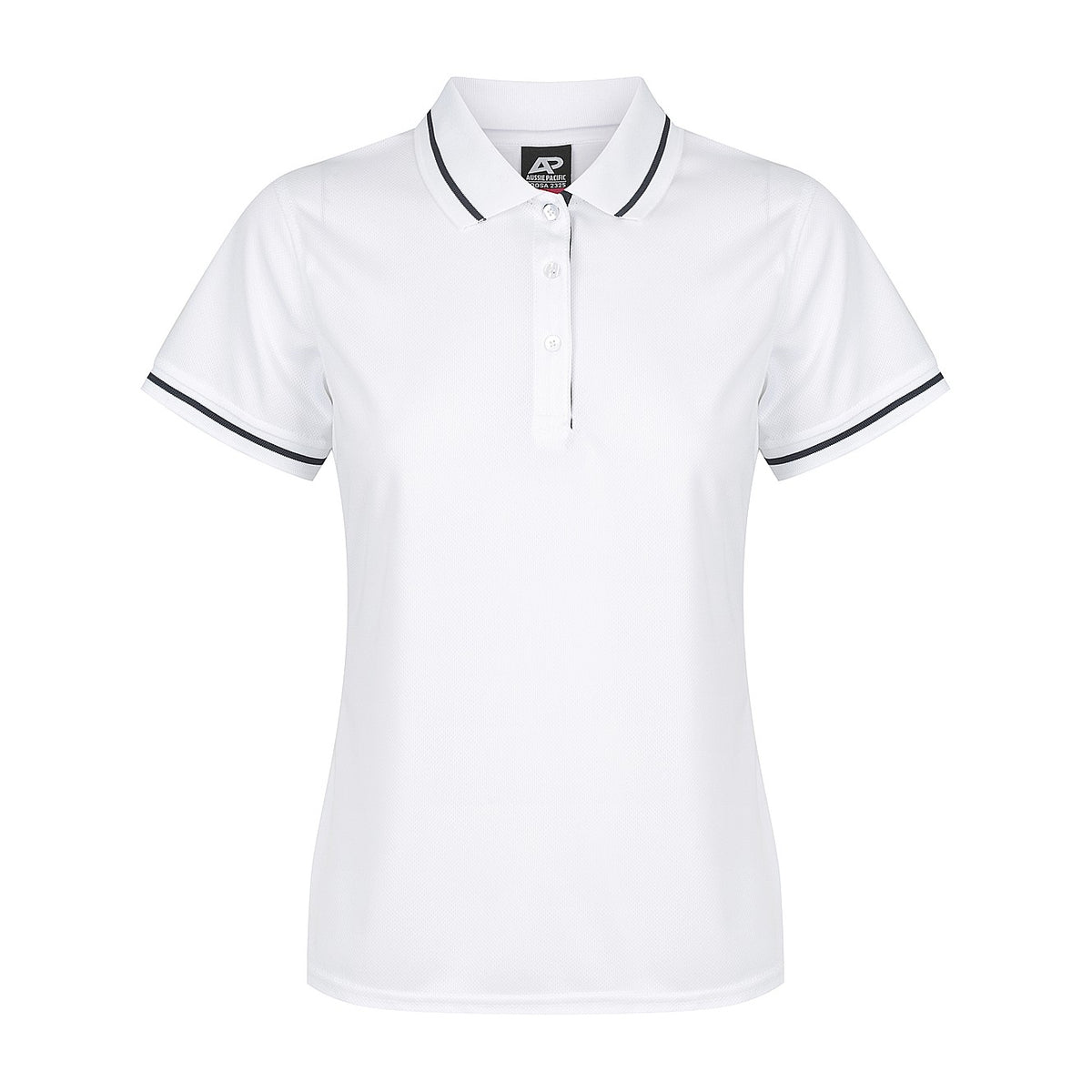 Aussie Pacific Cottesloe Womens Polo 2319 in White/Navy