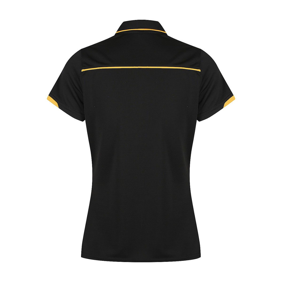 Aussie Pacific Currumbin Womens Polo 2320 in Black/Gold, back view