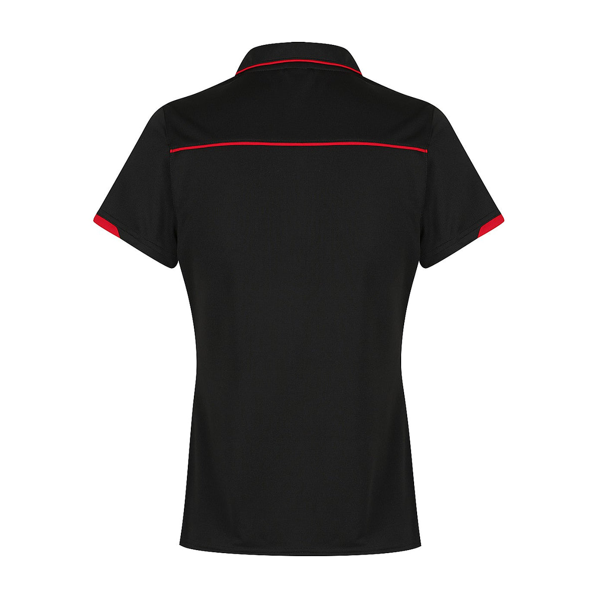 Aussie Pacific Currumbin Womens Polo 2320 in Black/Red, back view