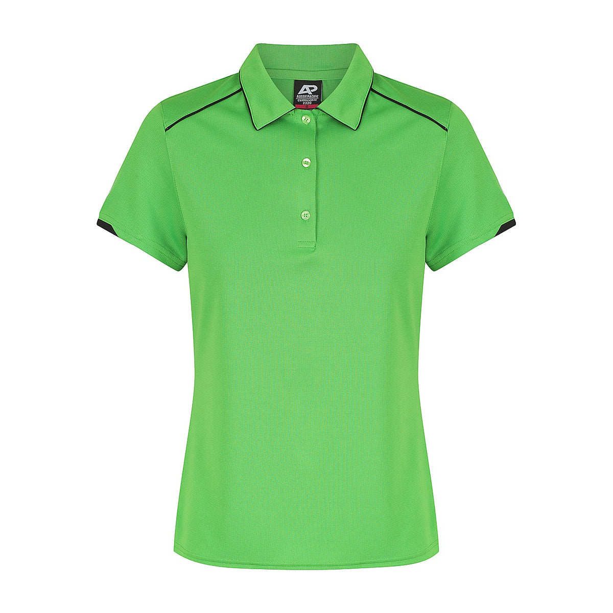 Aussie Pacific Currumbin Womens Polo 2320 in Kawa Green/Black