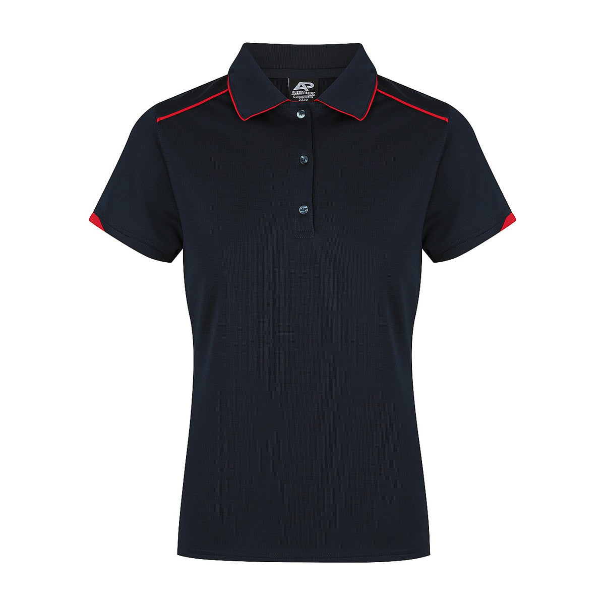 Aussie Pacific Currumbin Womens Polo 2320 in Navy/Red