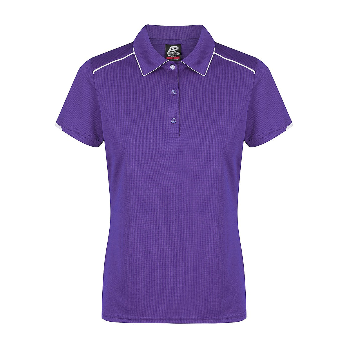 Aussie Pacific Currumbin Womens Polo 2320 in Purple/White