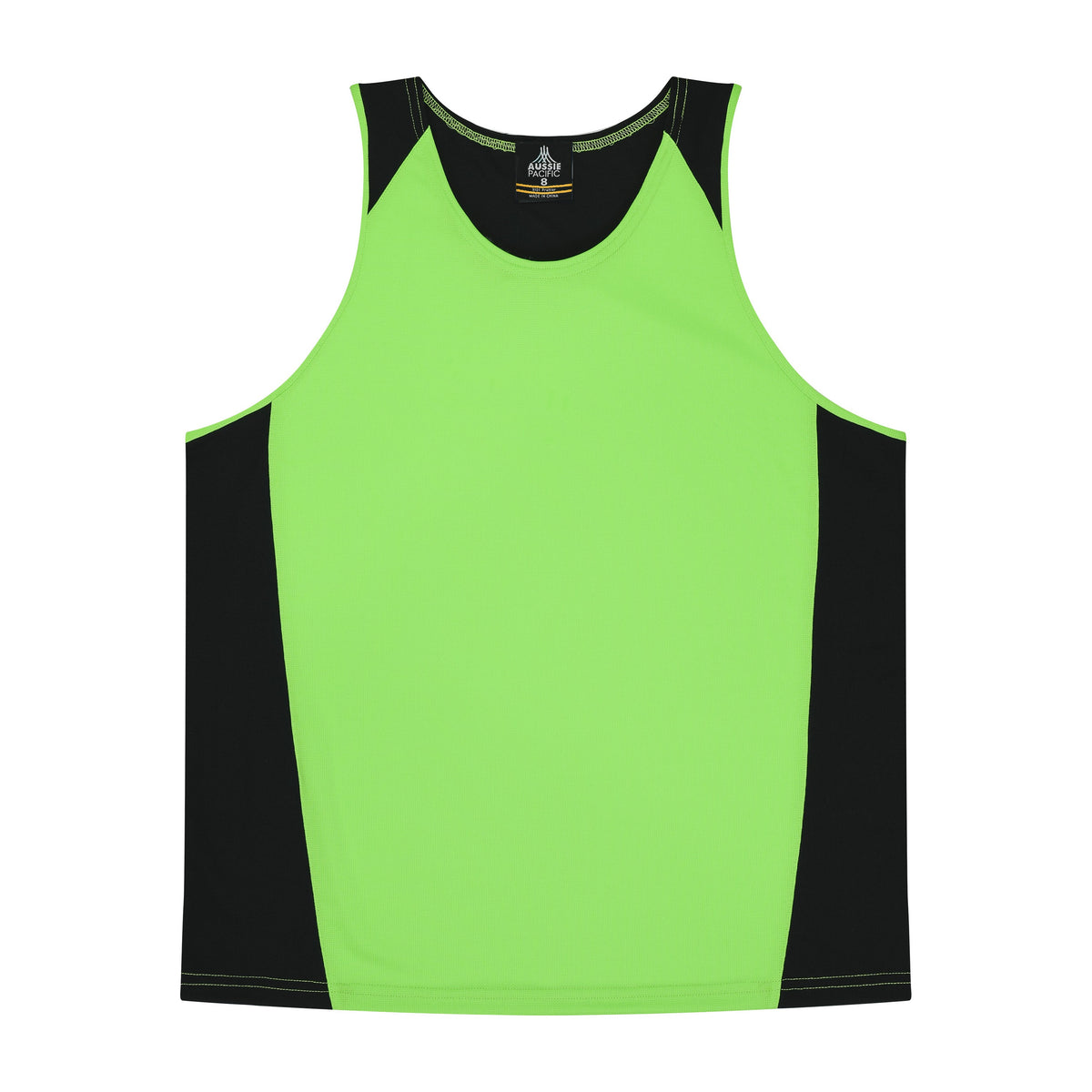 Aussie Pacific Premier Kids Singlet 3101 in Apple/Black
