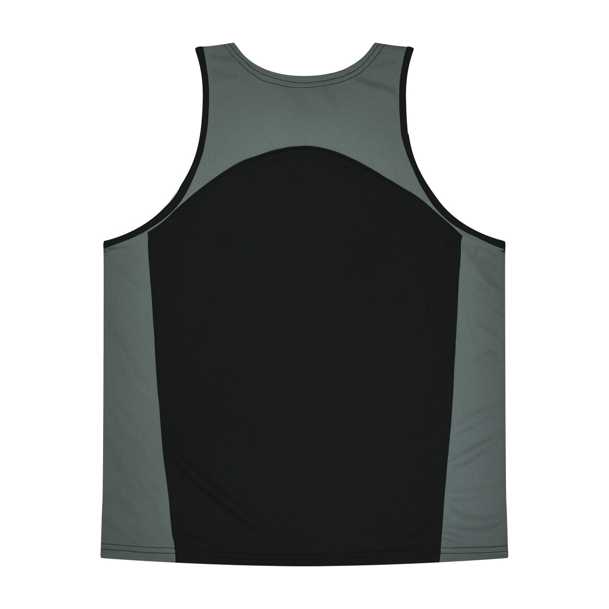 Aussie Pacific Premier Kids Singlet 3101 in Black/Ashe, back view
