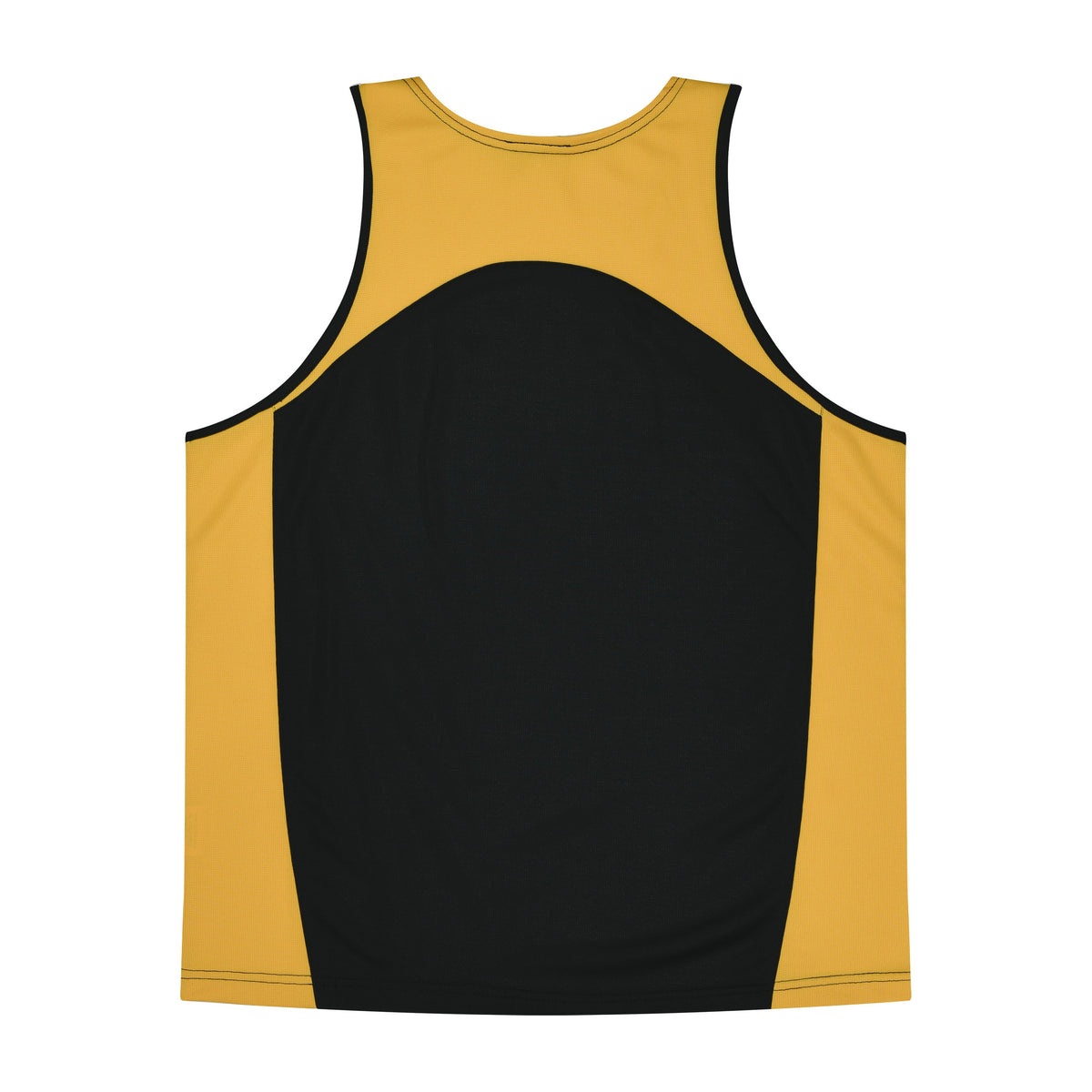 Aussie Pacific Premier Kids Singlet 3101 in Black/Gold, back view