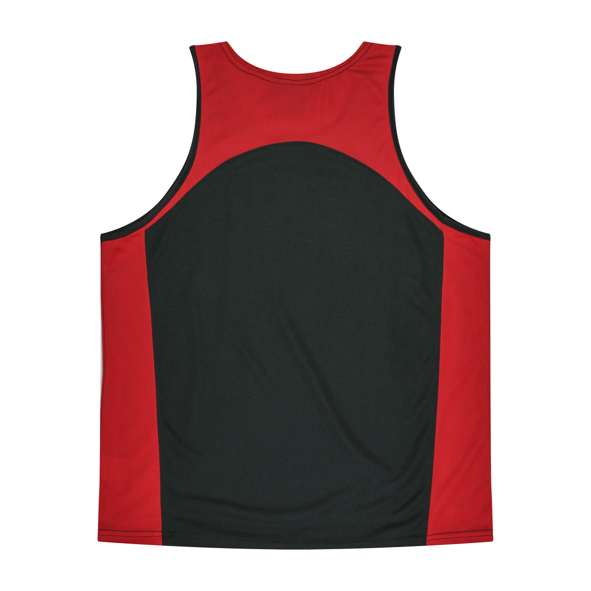 Aussie Pacific Premier Kids Singlet 3101 in Black/Red, back view