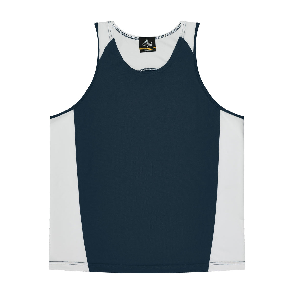 Aussie Pacific Premier Kids Singlet 3101 in Navy/White