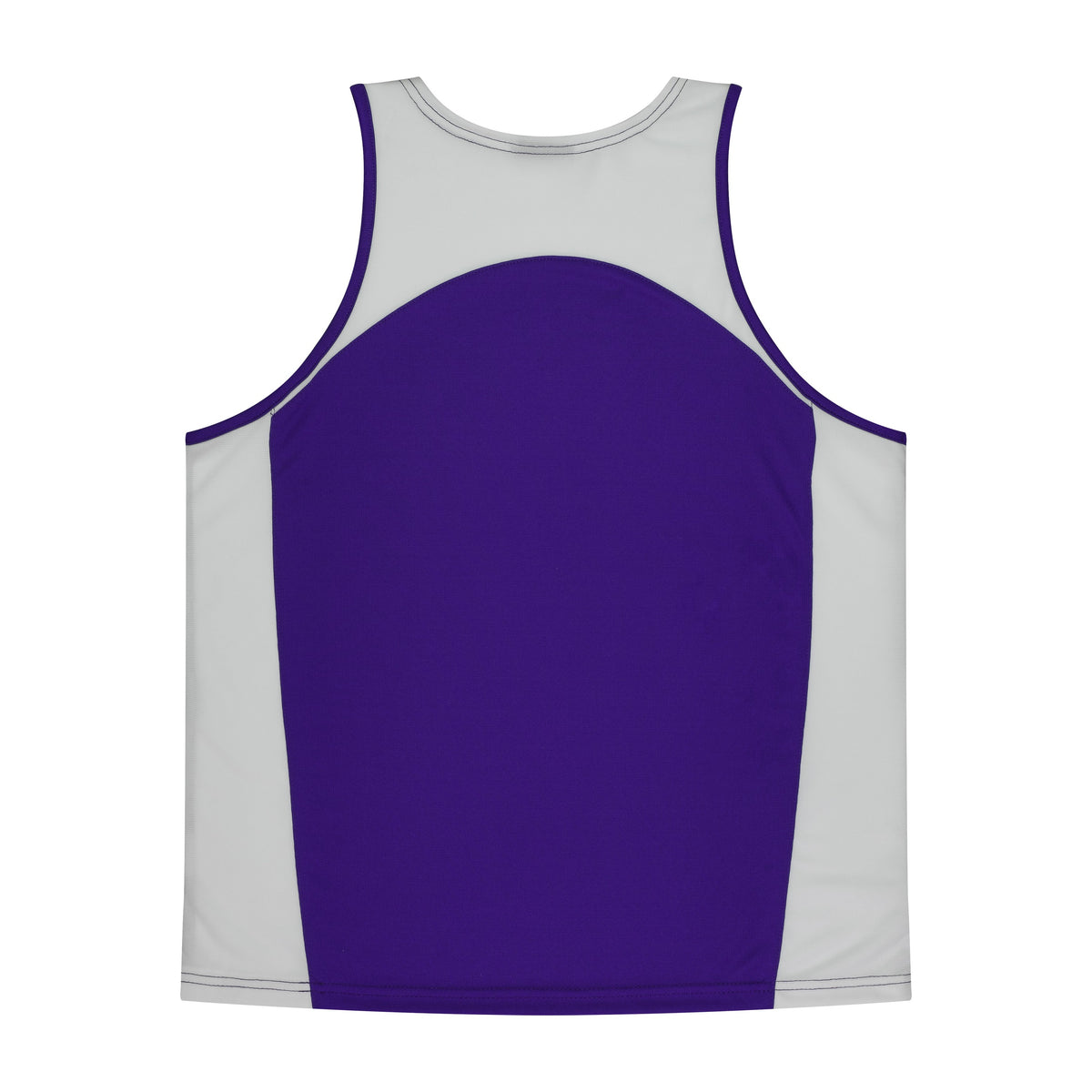 Aussie Pacific Premier Kids Singlet 3101 in Purple/White, back view