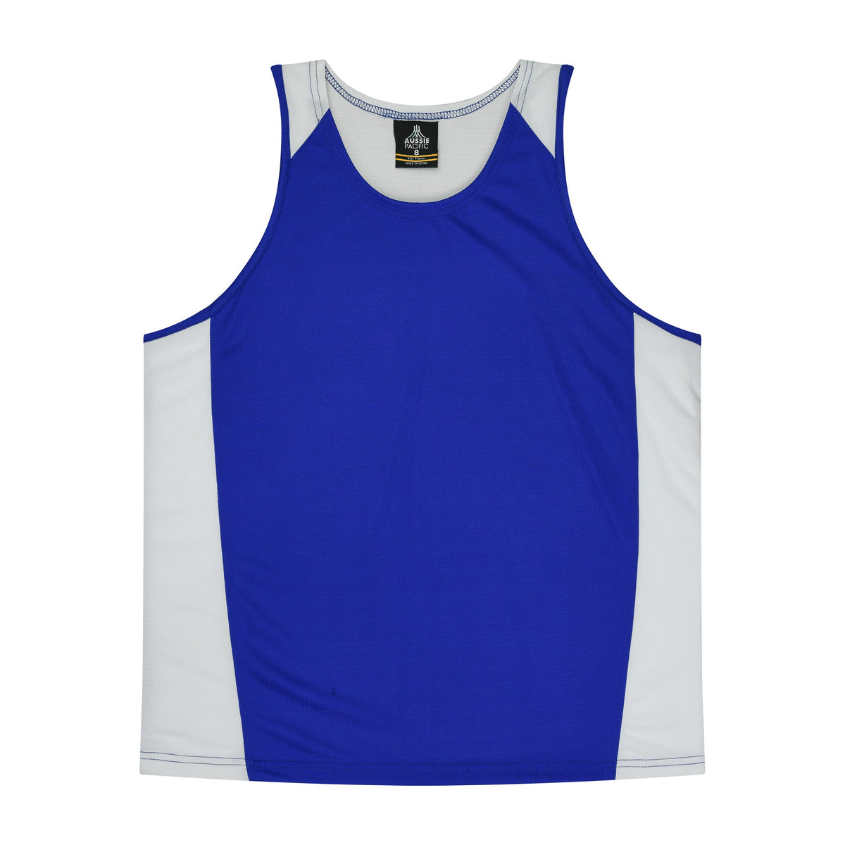 Aussie Pacific Premier Kids Singlet 3101 in Royal/White