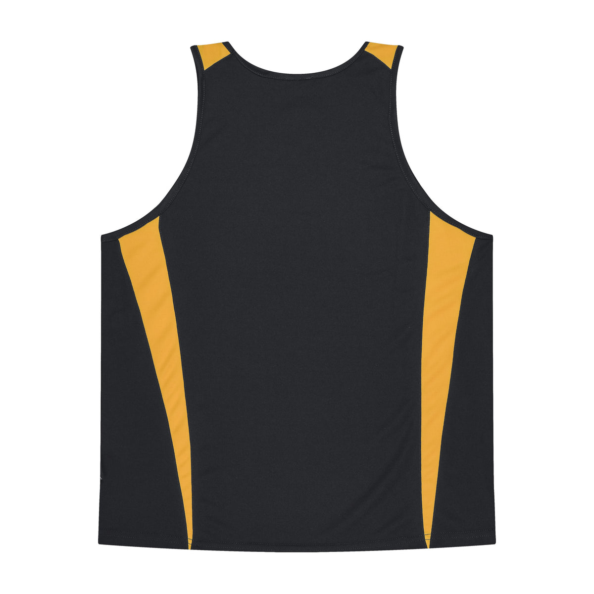 Aussie Pacific Eureka Kids Singlet 3104 in Black/Gold, back view