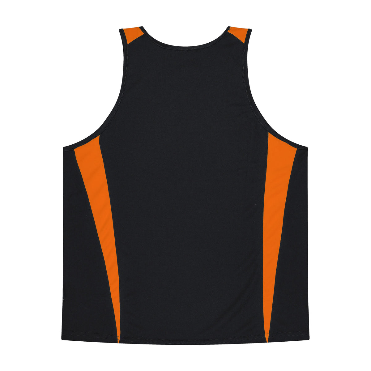 Aussie Pacific Eureka Kids Singlet 3104 in Black/Orange, back view
