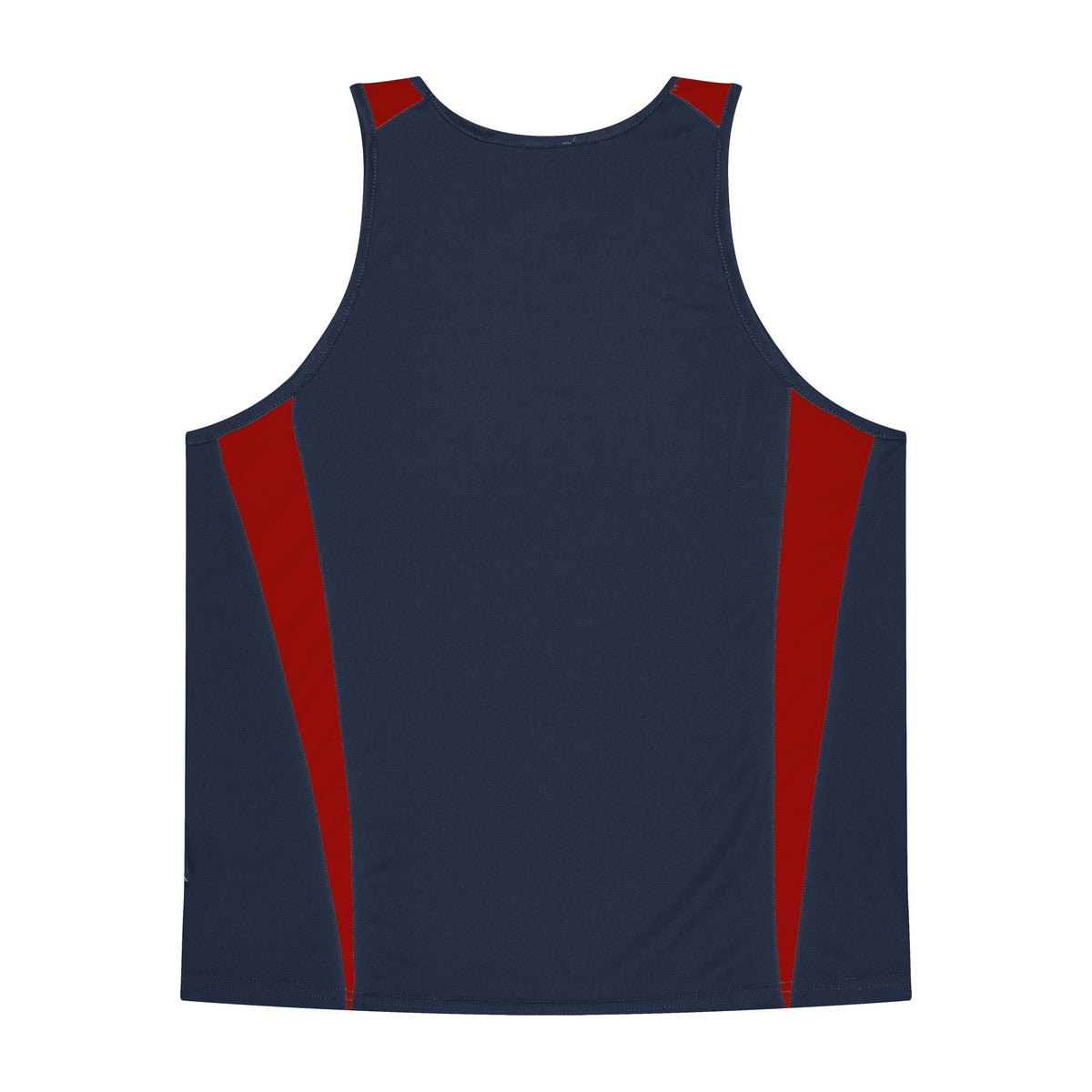 Aussie Pacific Eureka Kids Singlet 3104 in Navy/Red, back view
