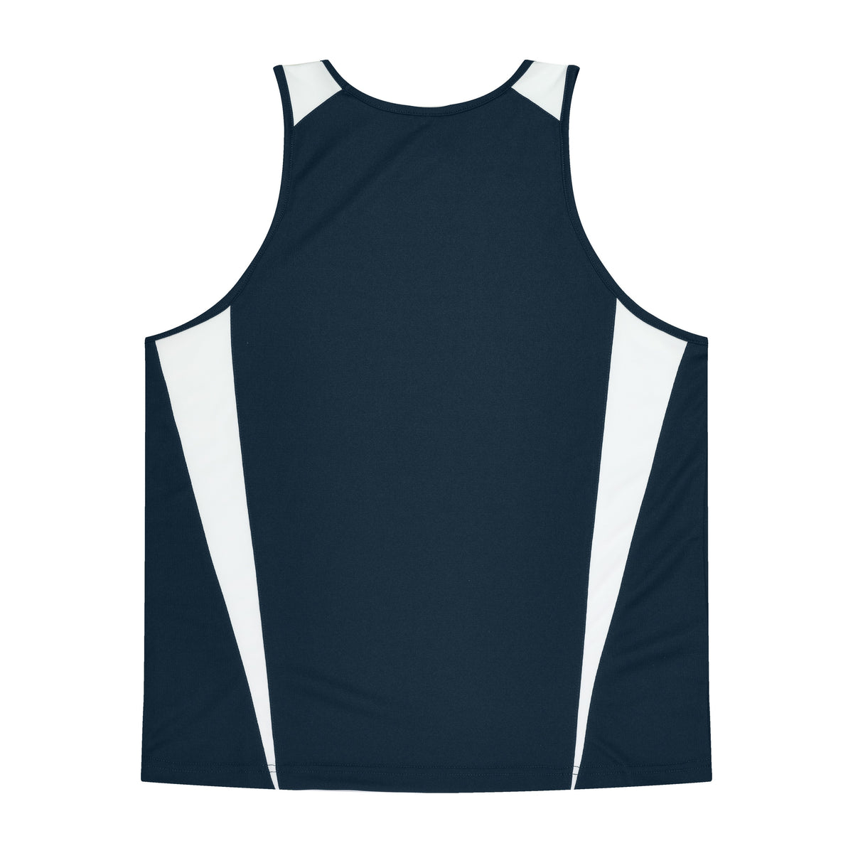 Aussie Pacific Eureka Kids Singlet 3104 in Navy/White, back view