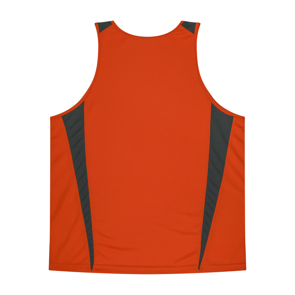 Aussie Pacific Eureka Kids Singlet 3104 in Orange/Charcoal, back view