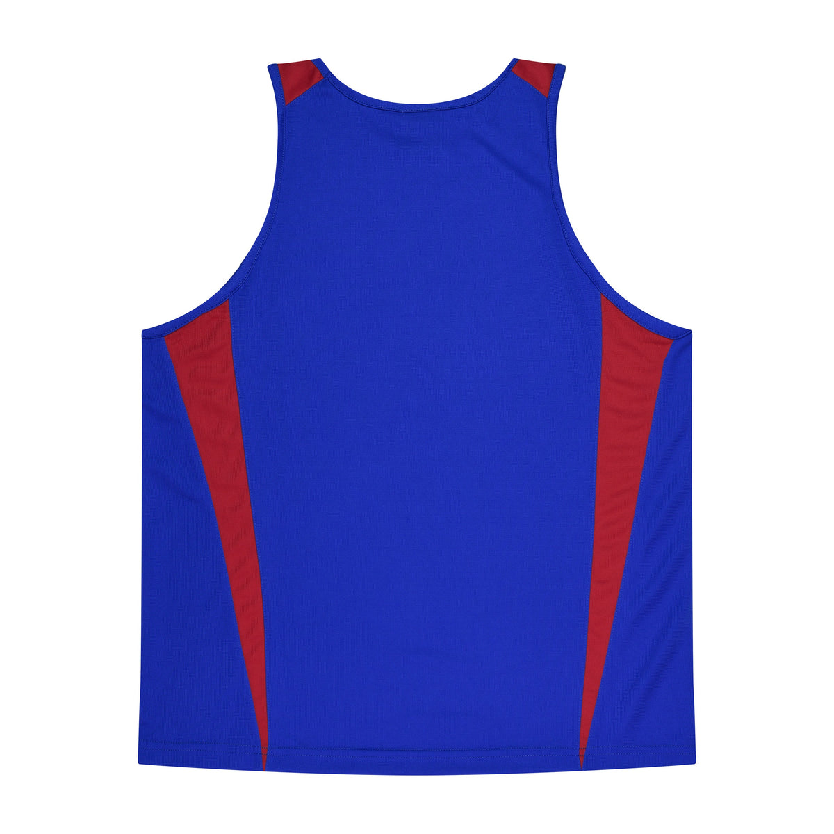 Aussie Pacific Eureka Kids Singlet 3104 in Royal/Red, back view
