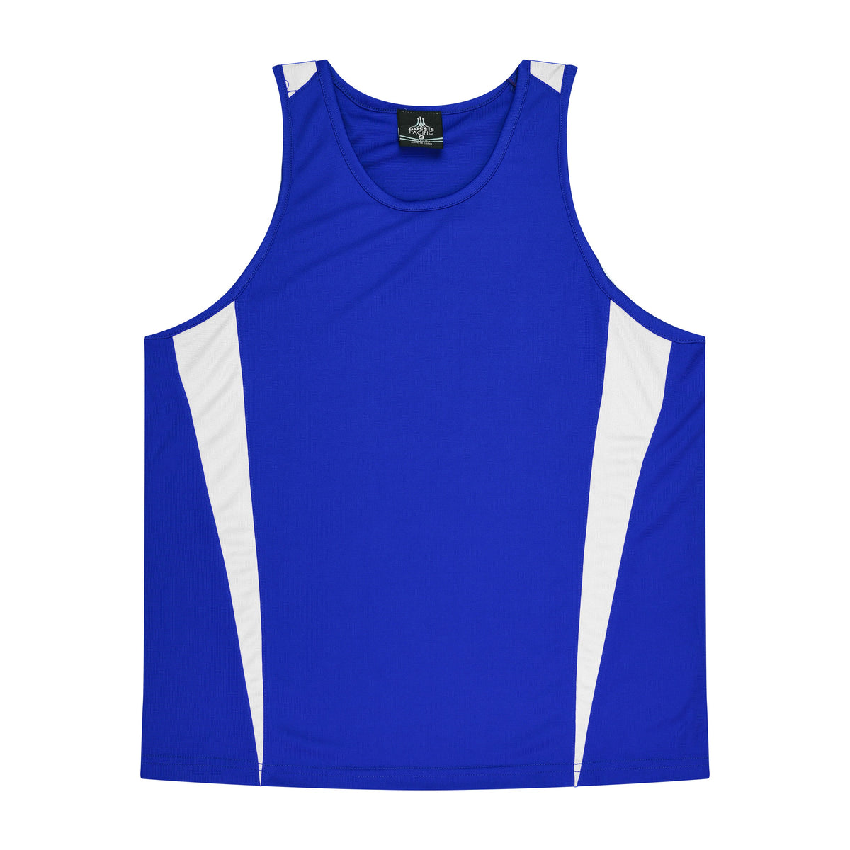 Aussie Pacific Eureka Kids Singlet 3104 in Royal/White