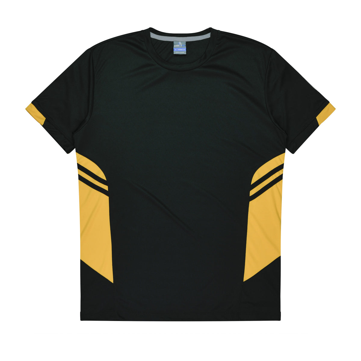 Aussie Pacific Tasman Kids Tee 3211 in Black/Gold