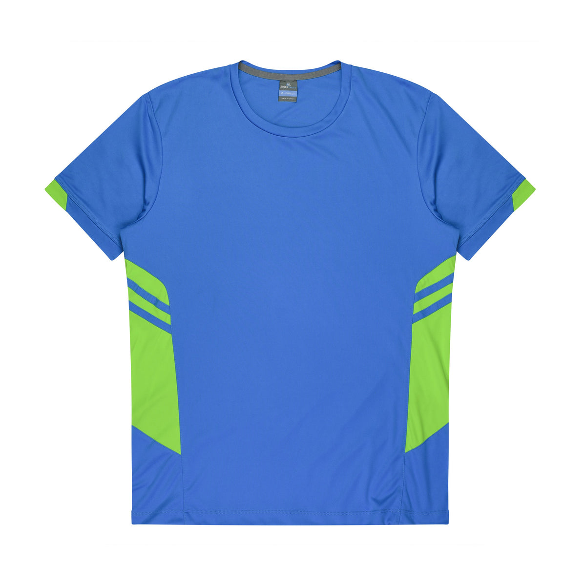 Aussie Pacific Tasman Kids Tee 3211 in Cyan/Neon Green
