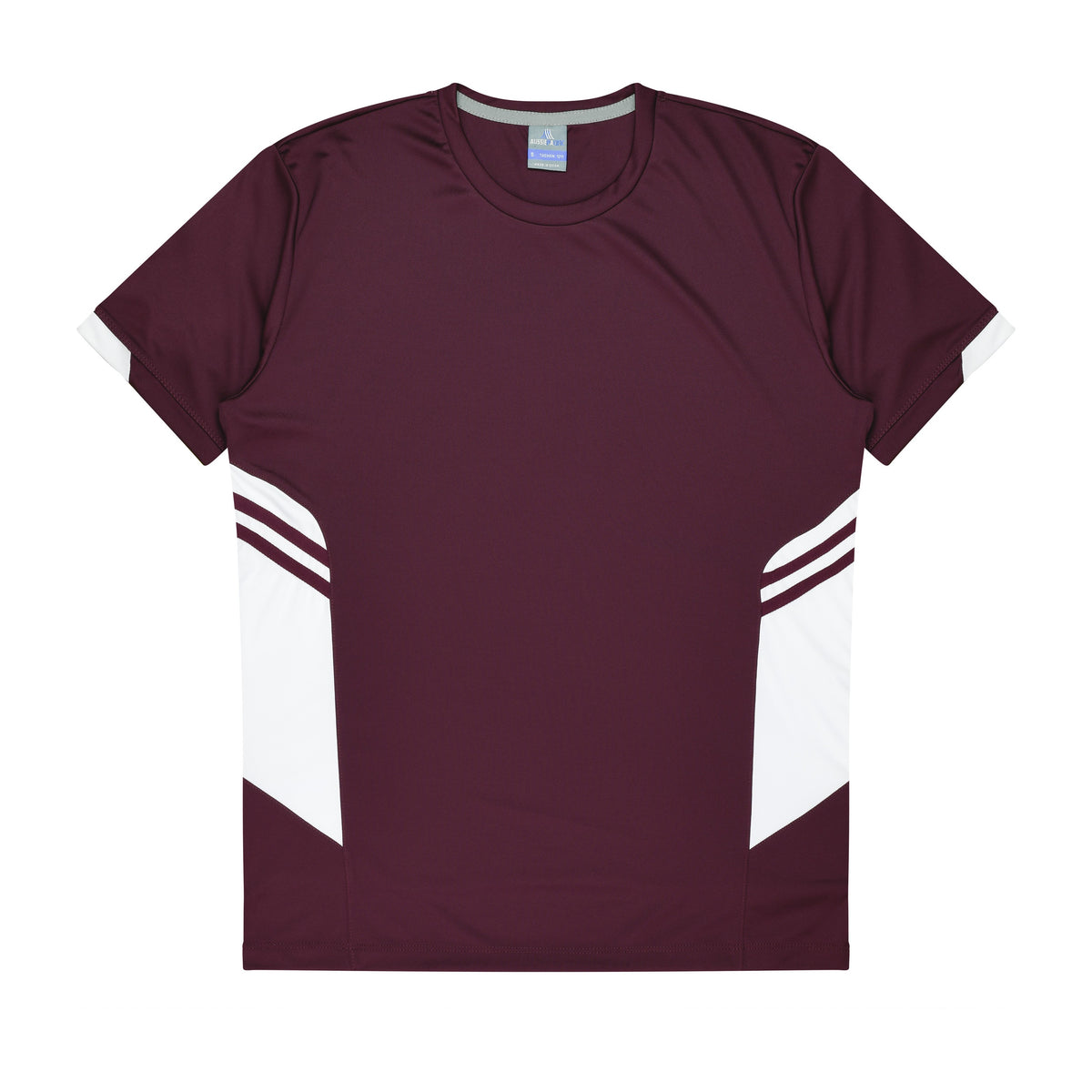 Aussie Pacific Tasman Kids Tee 3211 in Maroon/White