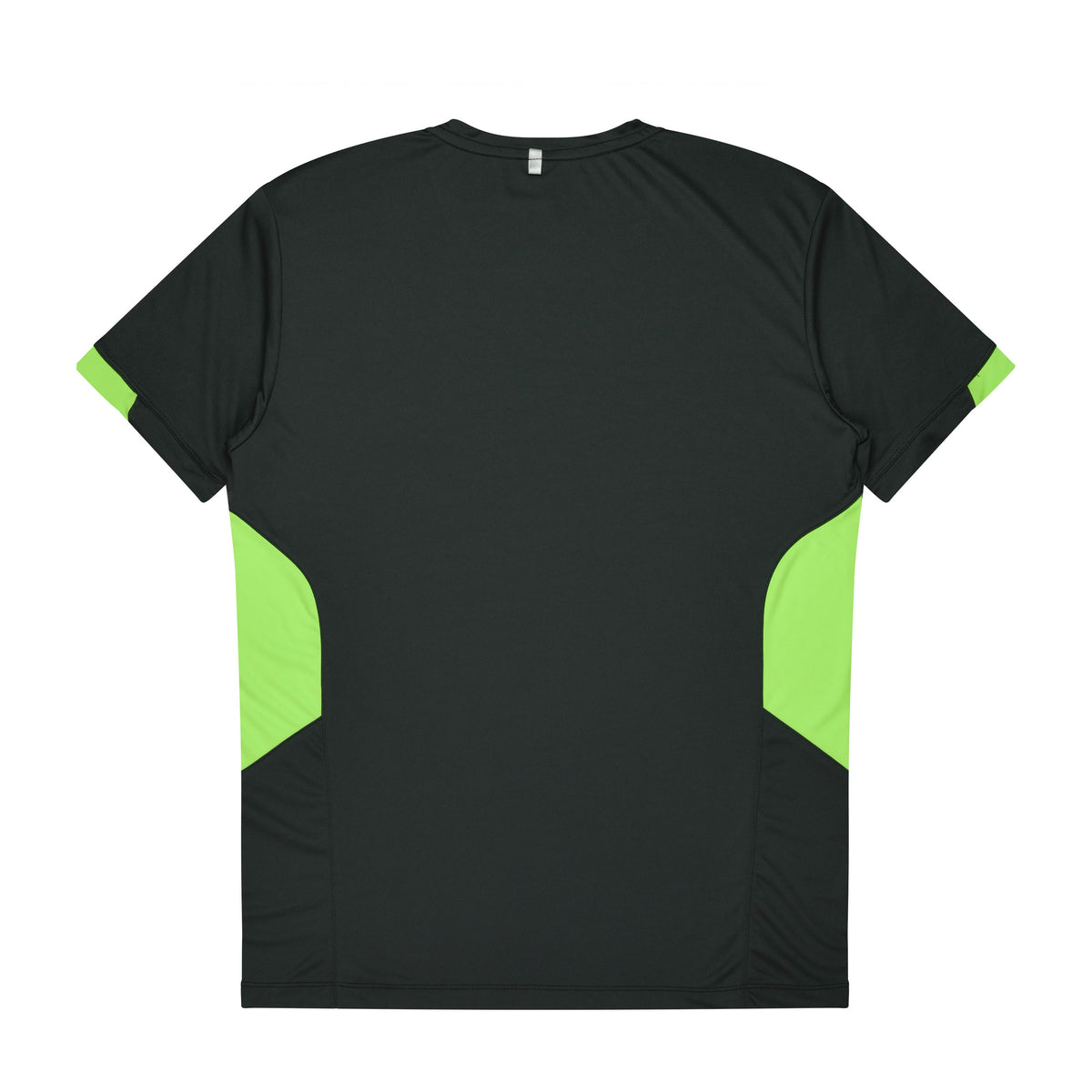 Aussie Pacific Tasman Kids Tee 3211 in Slate/Neon Green, back view