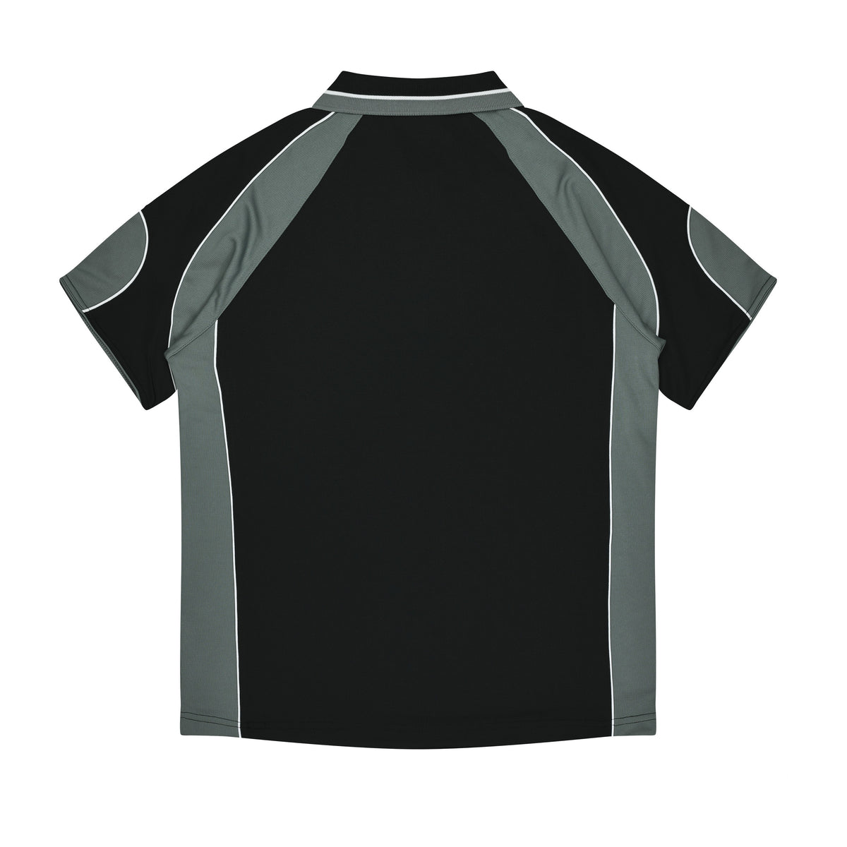 Aussie Pacific Murray Kids Polo 3300 in Black/Ashe, back view
