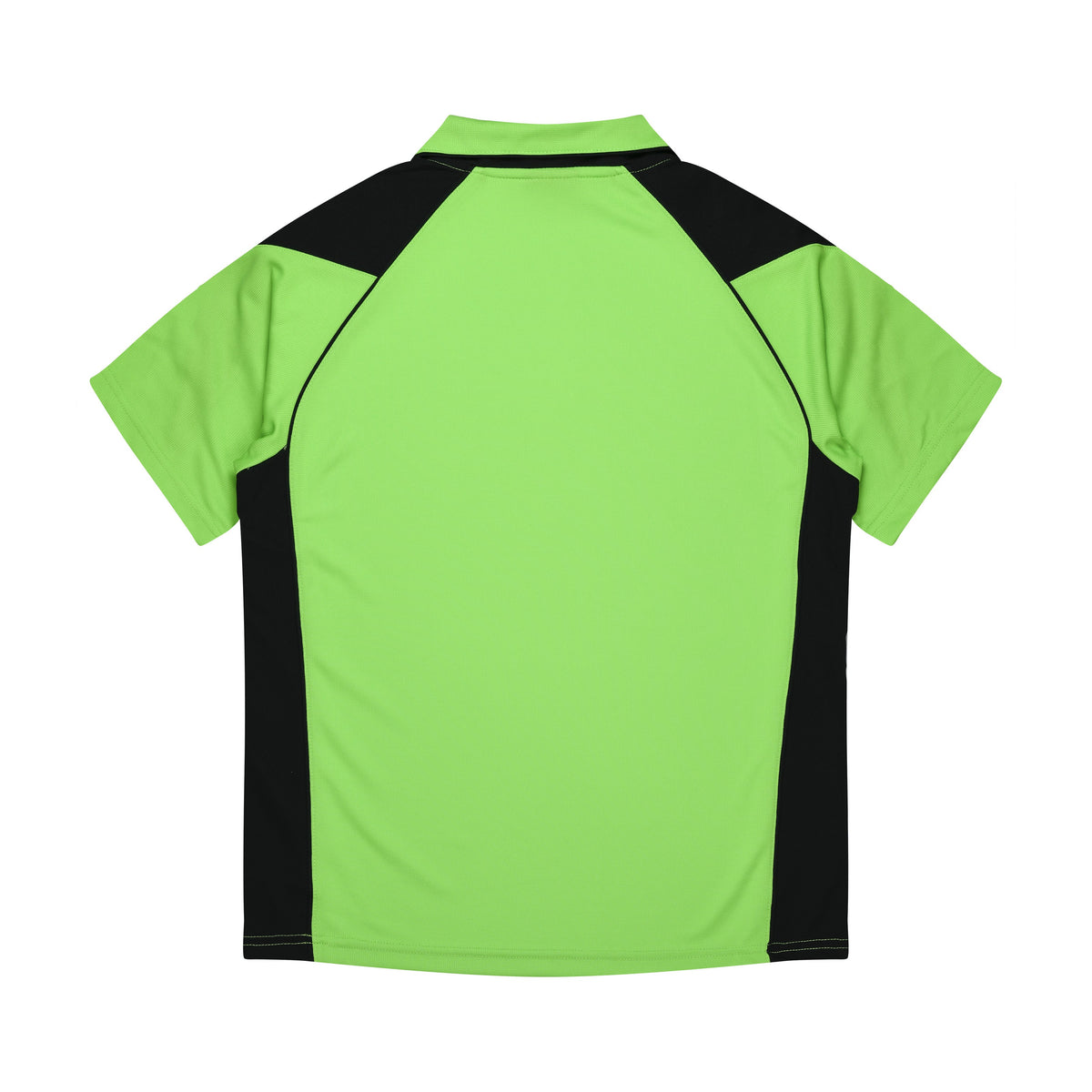 Aussie Pacific Premier Kids Polo 3301 in Apple/Black, back view