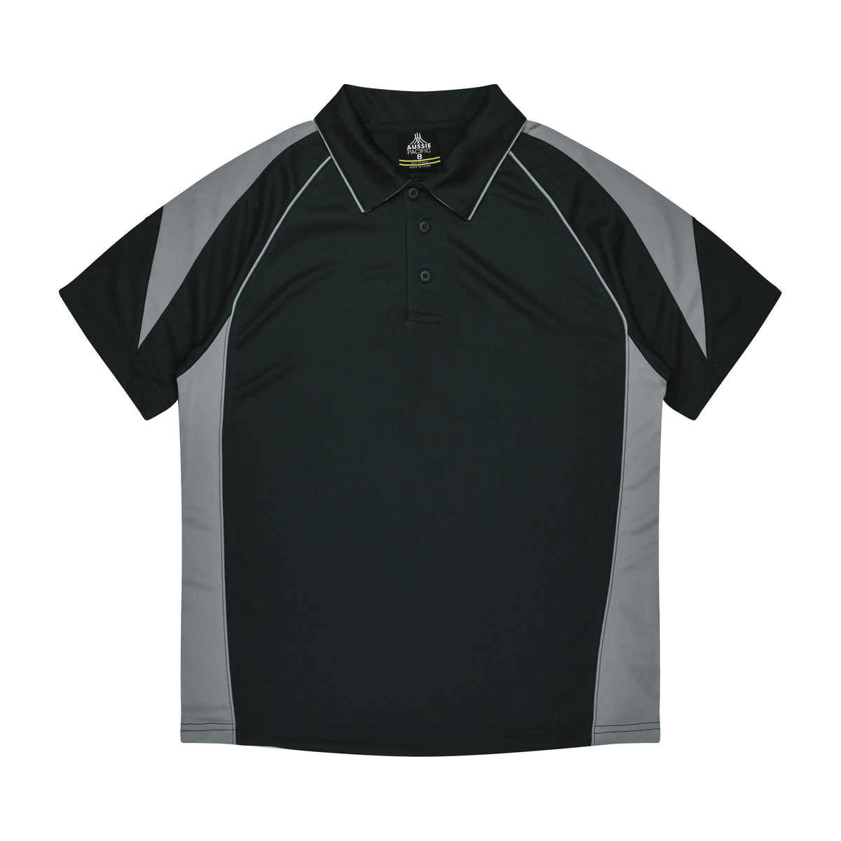 Aussie Pacific Premier Kids Polo 3301 in Black/Ashe