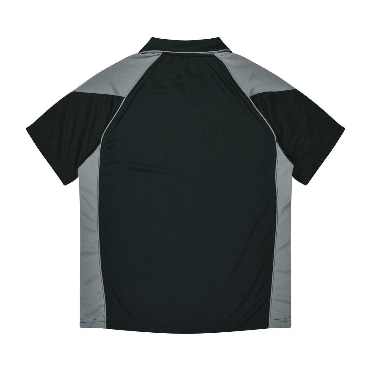 Aussie Pacific Premier Kids Polo 3301 in Black/Ashe, back view
