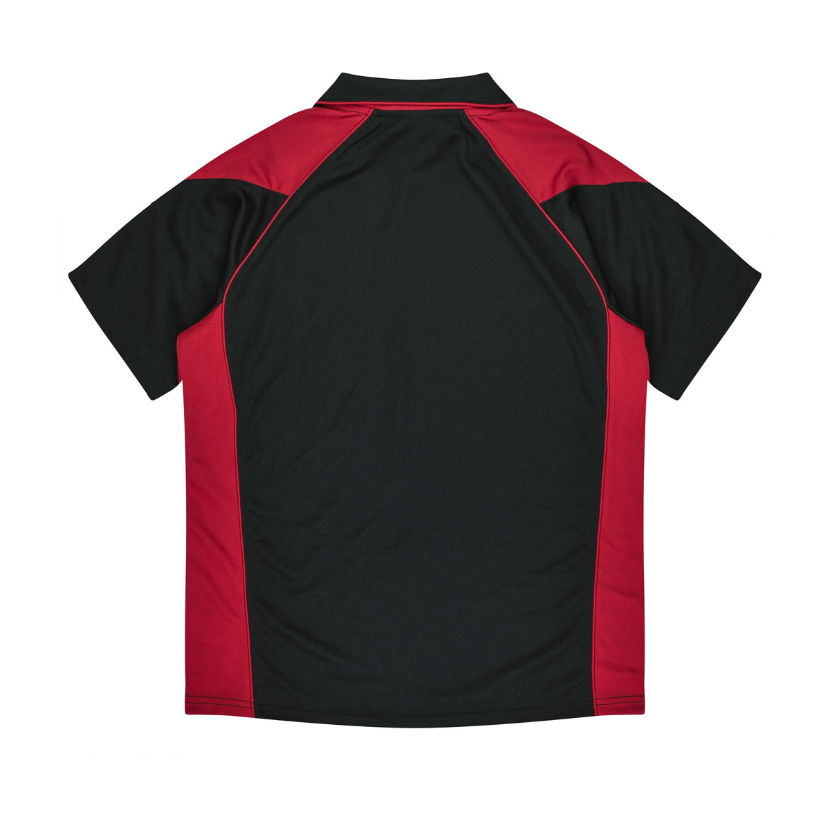 Aussie Pacific Premier Kids Polo 3301 in Black/Red, back view